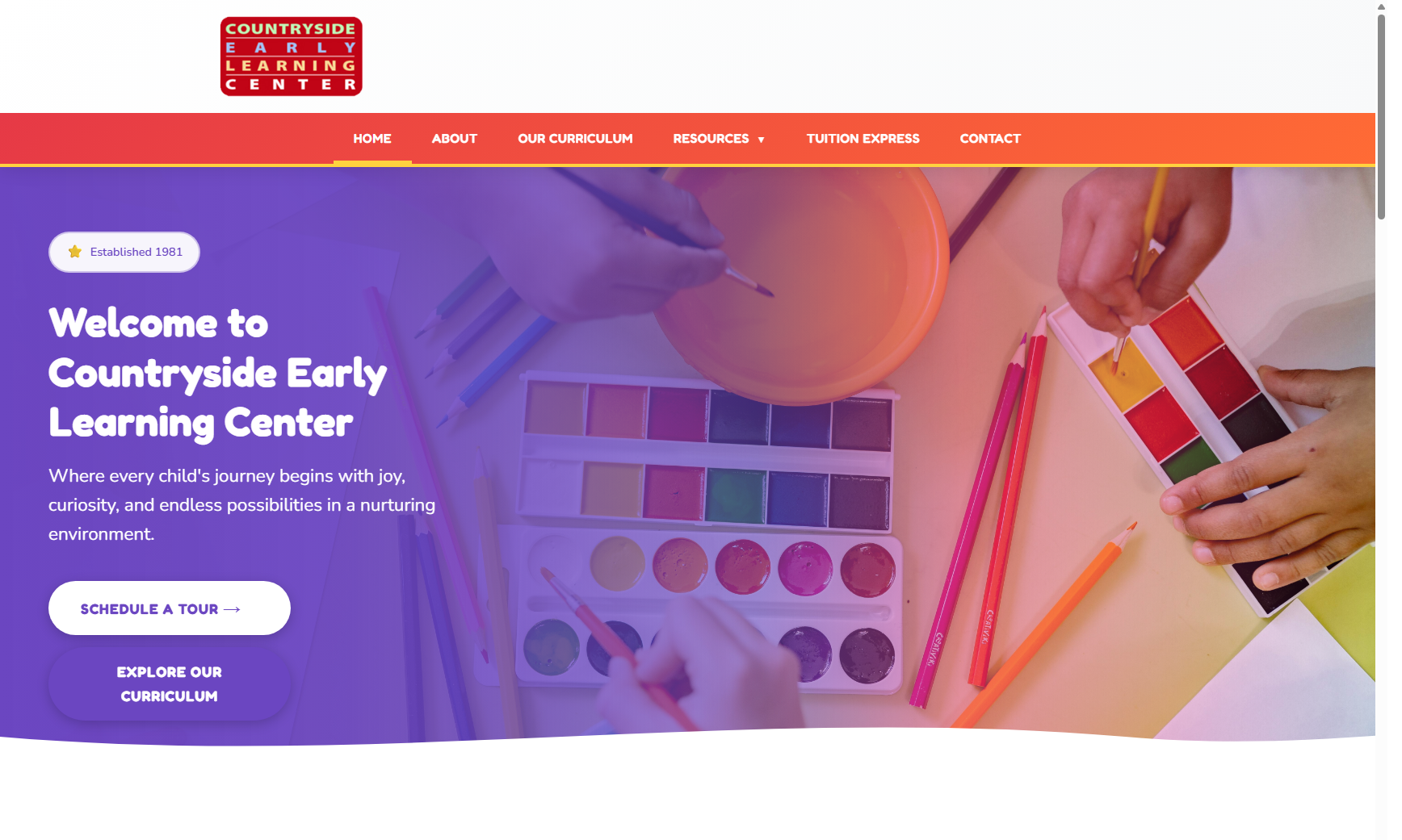 Countryside Early Learning Center Website