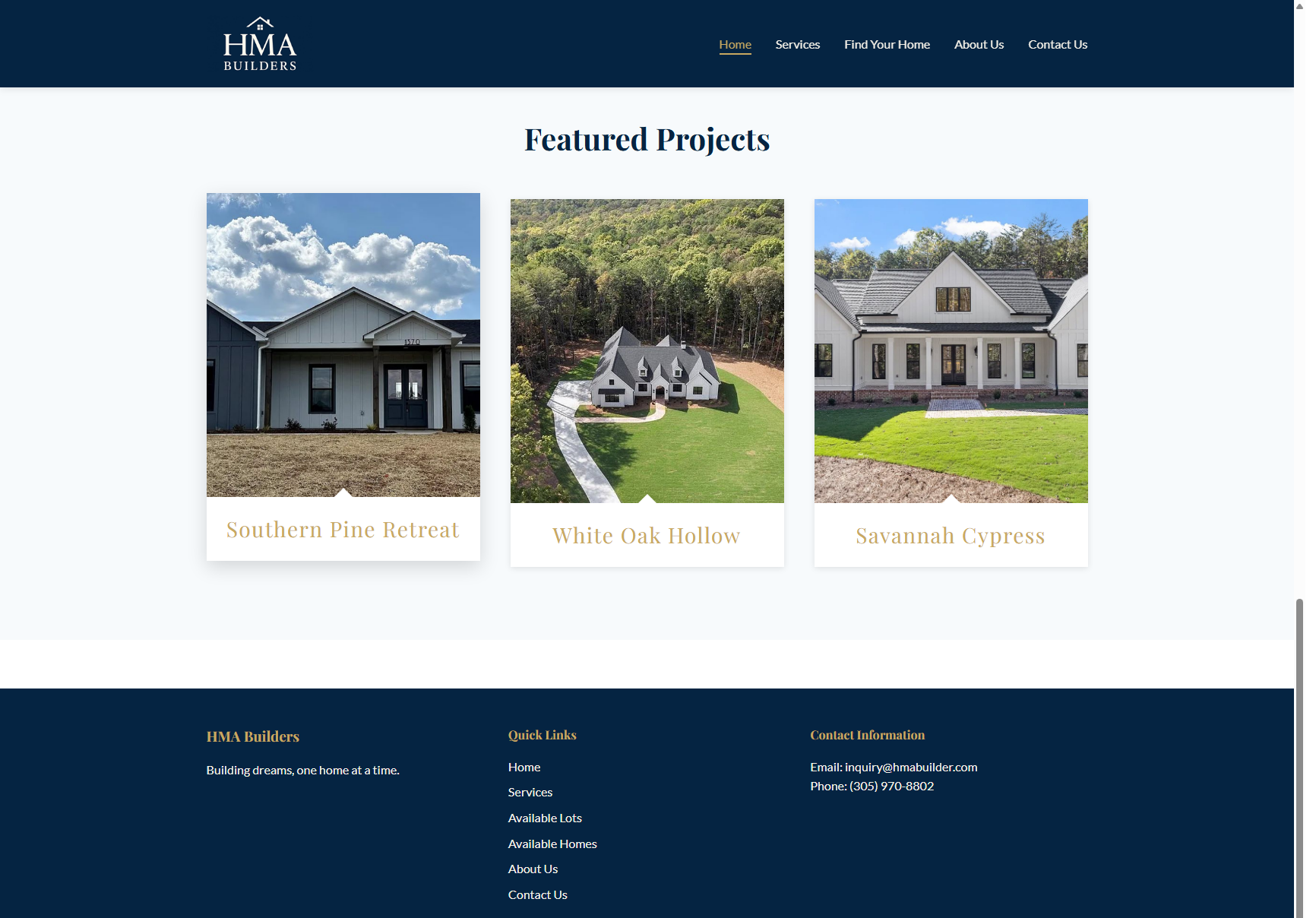 HMA Builder Website